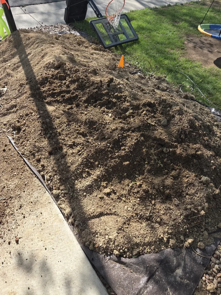 Dirt removal project before hauling